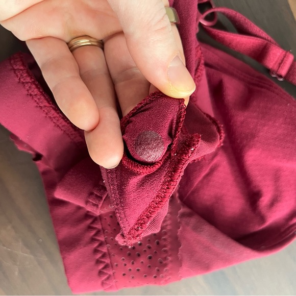 Lululemon Free Spirit Bra Adjustable Straps Maroon Red Size 6 - Picture 3 of 5